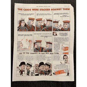 Vintage Magazine Ad 1936 Lifebuoy Soap King Queen Cards MA1